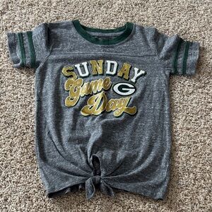 Kids Gray and Gold Game Day Tee